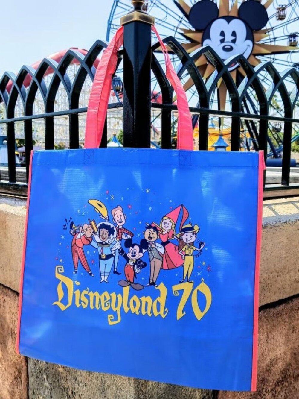 Disney Parks Disneyland Magic Key 70th Anniversary Tote Bag